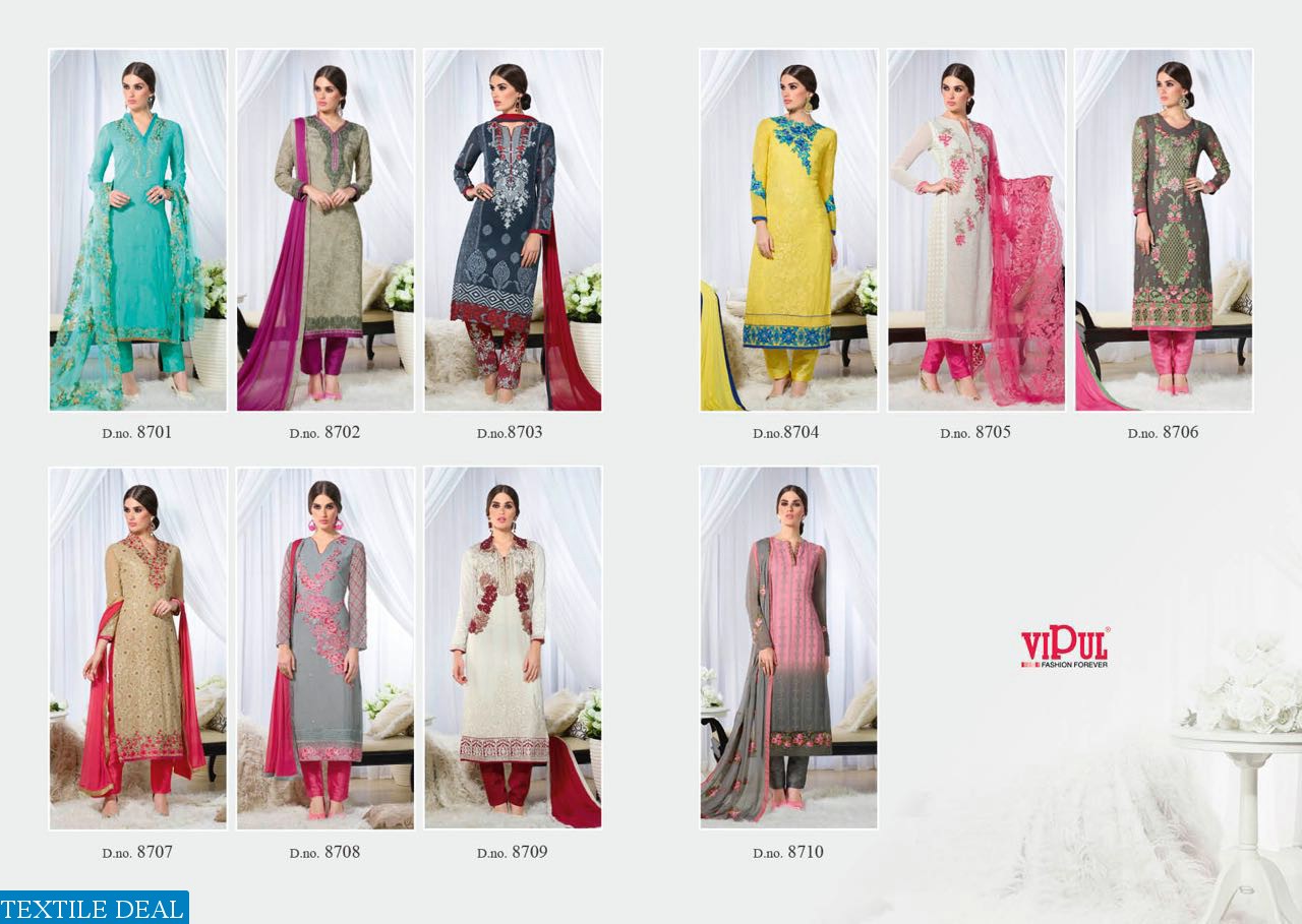 Vipul Dcat-87 Wholesale Trendy Straight long Suits catalog